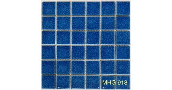 Gạch Mosaic Gốm Men Rạn 2 Lớp Màu Xanh Biển