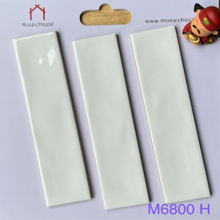 Gạch Thẻ Gợn Sóng Màu Trắng M6800H