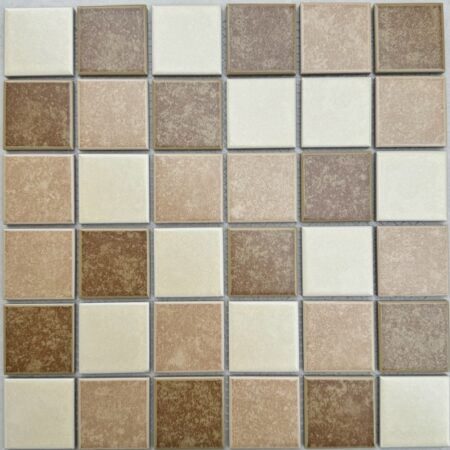 Gạch Mosaic Gốm Sứ Mix Nâu