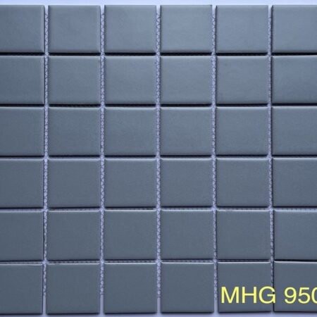 Gạch Mosaic Gốm Sứ Trơn Màu Xám