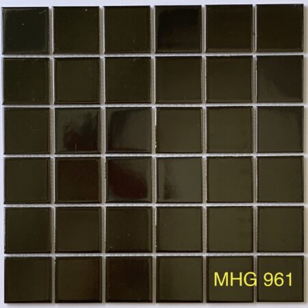 Gạch Mosaic Gốm Sứ Đen Bóng