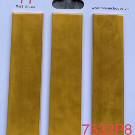 Gạch Thẻ Gợn Sóng 75x300 Màu Vàng 7532P8